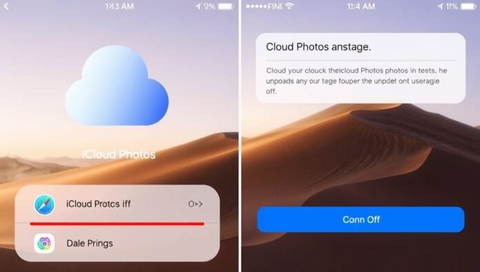 how to turn off icloud photos