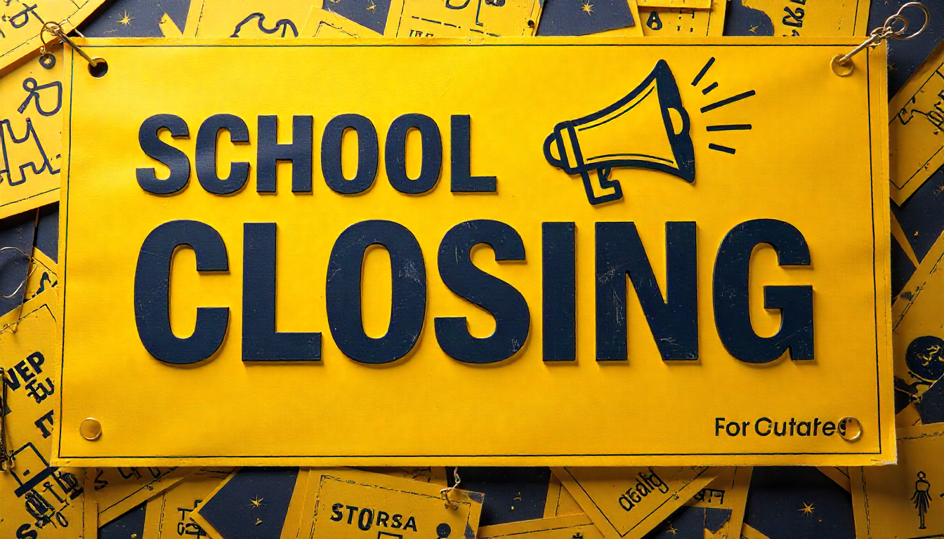 School closings for Monday